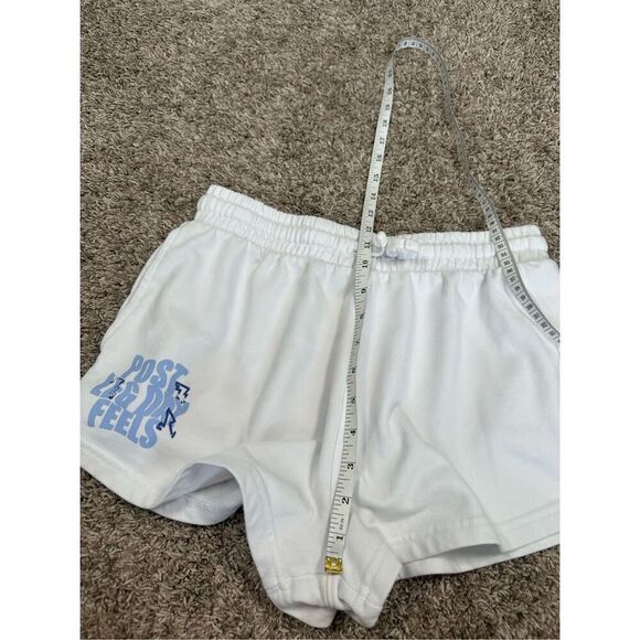 gymshark leg day short regular fit pull on cotton gym post leg day feels white S - Picture 8 of 10